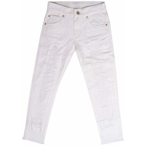 Джинсы Twinset Milano, размер 14, белый джинсы широкие twinset milano свободные размер 28 eu белый