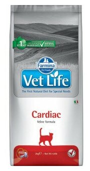 Корм Farmina Vet Life Cardiac для кошек при сердечно-сосудистых заболеваниях, 2 кг - фотография № 5