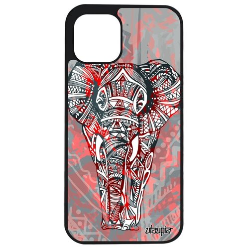 фото Противоударный чехол на смартфон // iphone 12 // "слон" дизайн стиль, utaupia, розовый