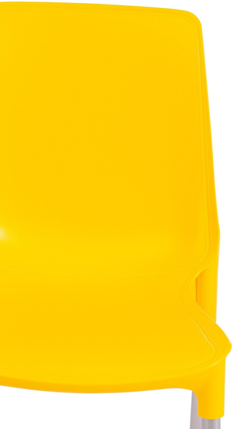 Стул GENIUS (mod 75) (19 112) TetChair металл/пластик, 46x56x84cм, желтый/ножки хром - фотография № 12