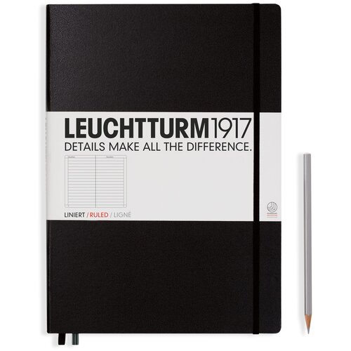 Записная книга Leuchtturm1917 327150 черный А4+, 116 листов, черный