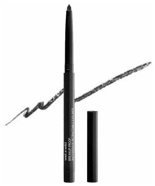 Wet n Wild Подводка для глаз Megalast Retractable Eyeliner, оттенок blackest black