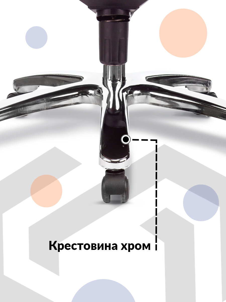 Кресло руководителя БЮРОКРАТ T-9922SL, на колесиках, кожа, черный [t-9922sl/black] - фото №10