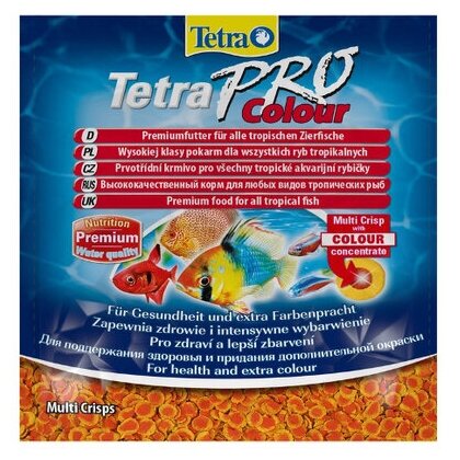 TetraPro Color Crisps корм-чипсы для улучшения окраса всех декоративных рыб 12 г (sachet) - фотография № 18