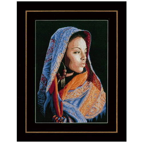 фото Lanarte набор для вышивания african lady (африканская девушка) 32 х 48 см (pn-0149998)