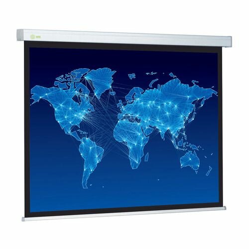 Экран Cactus Wallscreen CS-PSW-150x150, 150х150 см, 1:1, настенно-потолочный белый