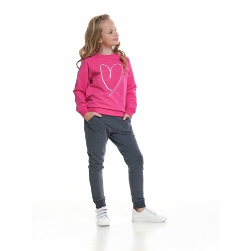 Комплект одежды Mini Maxi, размер 134, черный, серый спортивный костюм для девочки mini maxi модель 7557 цвет розовый черный размер 134