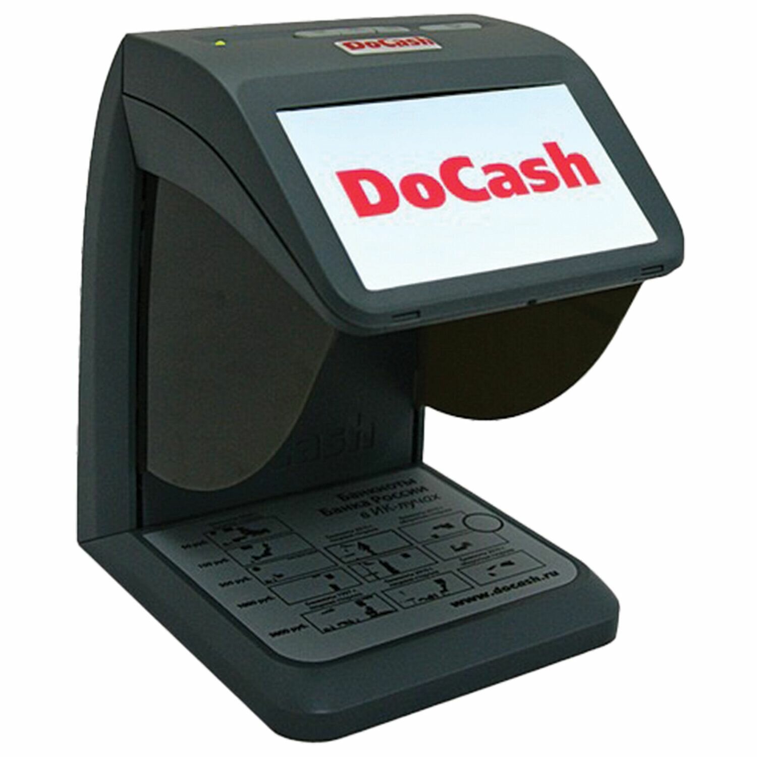 Детектор банкнот DoCash "Mini IR/UV/AS", просмотровый, ИК-, УФ-, антистокс детекция