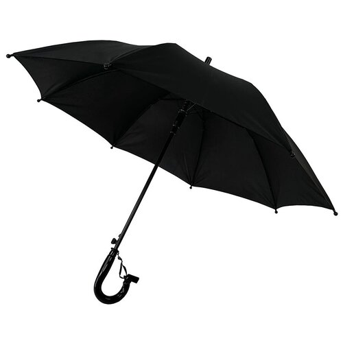 Зонт детский черный со свистком Meddo