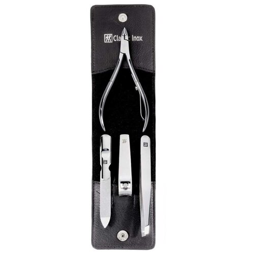 Набор ZWILLING INOX 97438, черный, 4 предмета набор стейковых ножей zwilling 39029 002 4 предмета