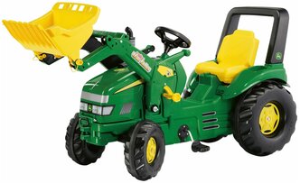 Веломобиль Rolly Toys X-Trac John Deere 046638, зеленый/желтый