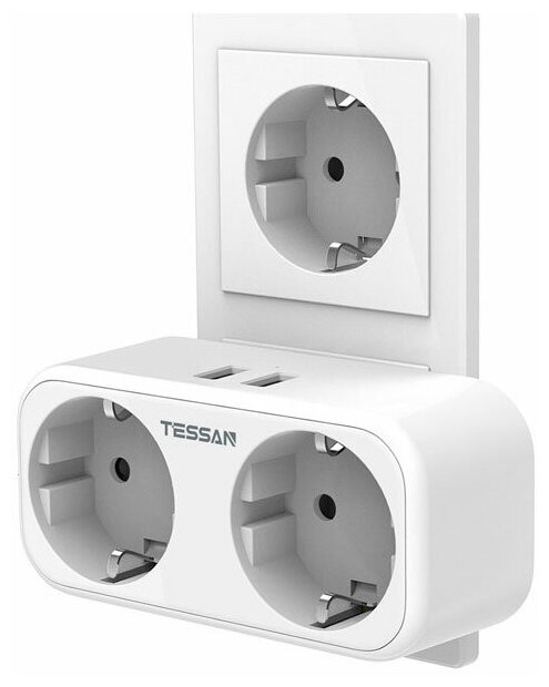 Сетевой фильтр TESSAN TS-321-DE, белый