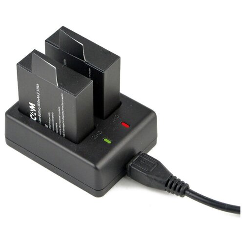 фото Зарядное устройство sjcam двойное для sj4000, sj5000, m10 черный
