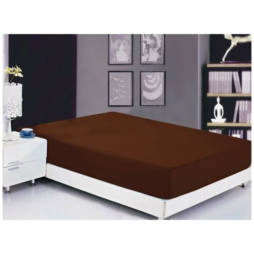 фото Простынь на резинке valtery prmf-05 / 180 х 200 см / софткоттон