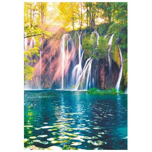 Фотообои Горный водопад (4 листа) 140Х200 см