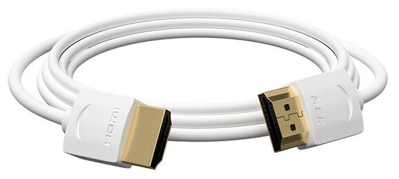 GCR Ультратонкий кабель HDMI2.0 для AppleTV, SLIM, 1.5m, белый, OD3.8mm, HDR 4:2:0, Ultra HD, 4K60Hz, 18.0 Гбит/с, 32/32 AWG Greenconnect HDMI (m) - HDMI (m) 1.5м (GCR-51482) - фото №4
