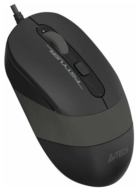 Мышь A4 Fstyler FM10, оптическая, проводная, USB, черный и серый [fm10 grey] - фото №2