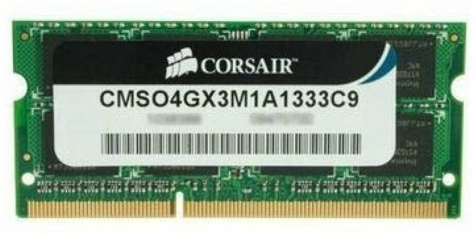 Модуль памяти CORSAIR DDR3 - 4Гб 1333, SO-DIMM, Ret - фото №11
