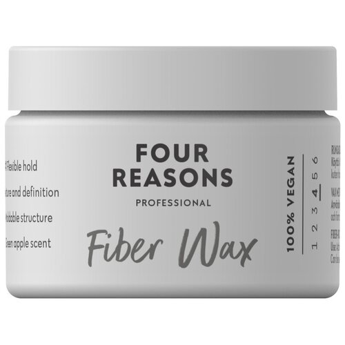 Купить Four Reasons Воск для волос Professional Fiber Wax, сильная фиксация, 100 мл