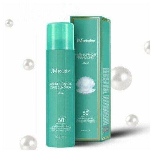 JMSolution Солнцезащитный спрей с экстрактом жемчуга SPF50+PA++++ Marine Luminous Sun Spray Pearl