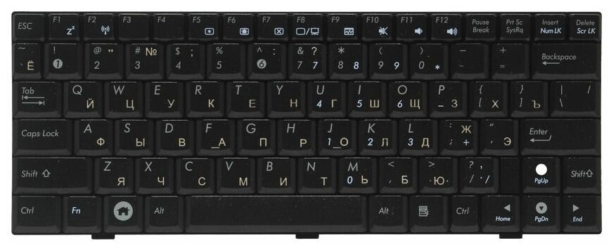 Клавиатура для ноутбуков Asus EEE PC 1000 RU Black