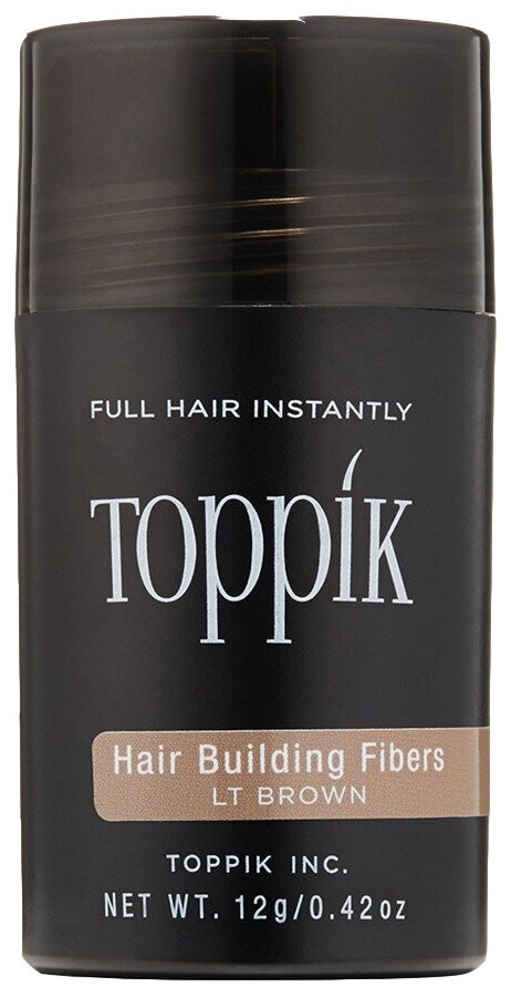 Toppik Загуститель волос Hair Building Fibers, light brown, 12 мл, 12 г