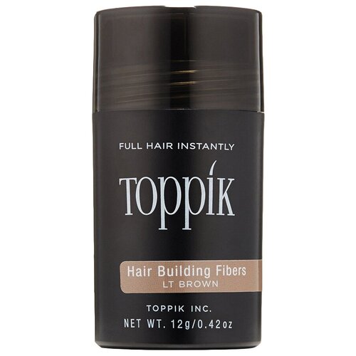 Toppik Загуститель волос Hair Building Fibers, light brown, 12 мл, 12 г toppik пудра загуститель hair building fibers для волос цвет брюнет 3г