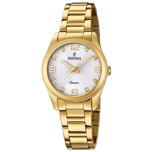 Наручные часы FESTINA, золотой наручные часы festina classics наручные часы festina woman 20553 женские кварцевые водонепроницаемые золотой