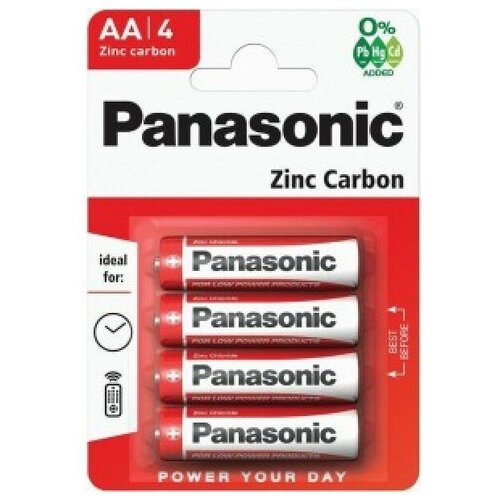 Элемент питания Panasonic Zinc Carbon R6/316 BL4 13322 цена за 1шт