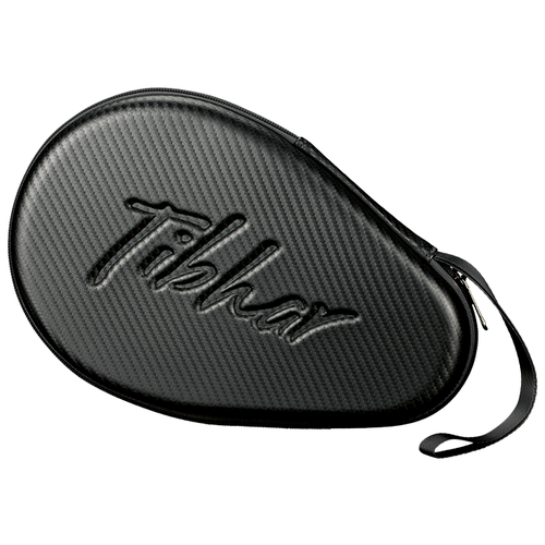 фото Чехол для теннисной ракетки по форме ракетки tibhar carbon, черный