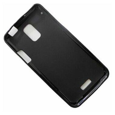 Чехол для HTC J (Z321e) силиконовый матовый <черный>
