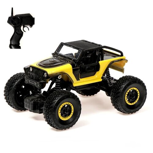 Внедорожник JD Toys 699-131, 1:20, 19.5 см, черный/желтый