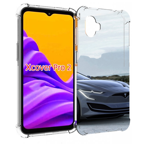 Чехол MyPads тесла tesla 2 мужской для Samsung Galaxy Xcover Pro 2 задняя-панель-накладка-бампер чехол mypads ferrari 3 мужской для samsung galaxy xcover pro 2 задняя панель накладка бампер