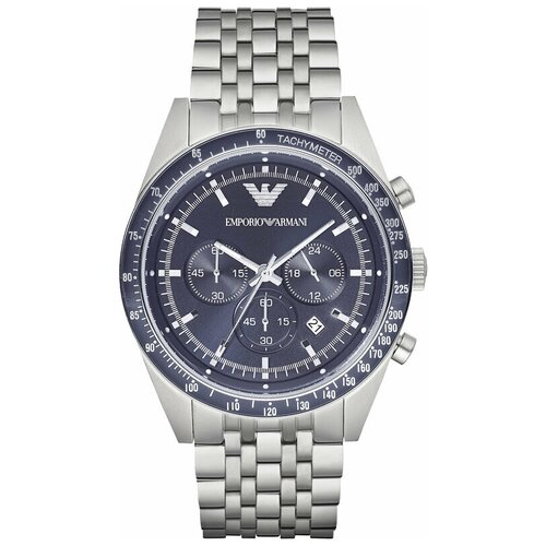 Наручные часы EMPORIO ARMANI AR6072, серебряный, синий