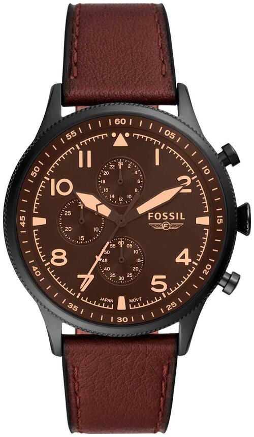 Наручные часы FOSSIL, коричневый