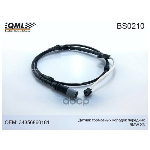 Bs0210 Датчик Тормозных Колодок Передних Bmw X3 2010-2015 34356860181 QML арт. BS0210