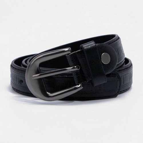 фото Ремень сима-ленд, размер 85-95, черный сима-лэнд