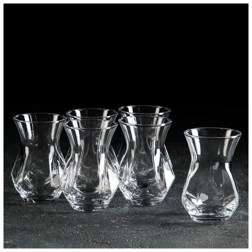 Набор стеклянных стаканов армуду Alya, 165 мл, 6,1×9,5 см, 6 шт, 1 набора