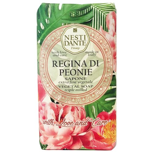 Nesti Dante Мыло кусковое Love and Care Regina Di Peonie пион, 250 мл, 250 г nesti dante regina di peonie vegetal soap