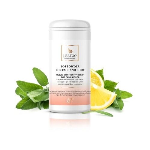 Пудра антисептическая LEETOO для лица и тела 50 г 850₽