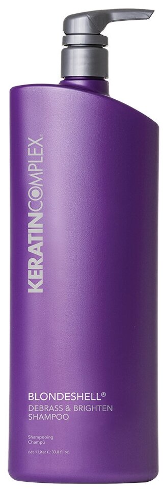 Keratin Complex Шампунь корректирующий для осветленных и седых волос /Keratin Complex Blondeshell Shampoo 1000 мл
