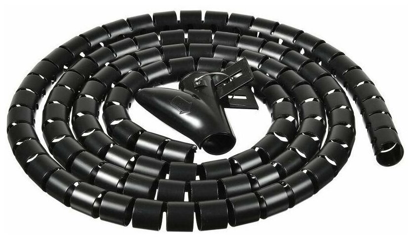 Кабельный органайзер Buro BHP CG155B Spiral Hose 15x1500 Black