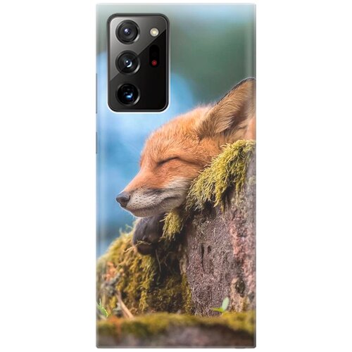 фото Re:pa накладка transparent для samsung galaxy note 20 ultra с принтом "умиротворенная лиса"