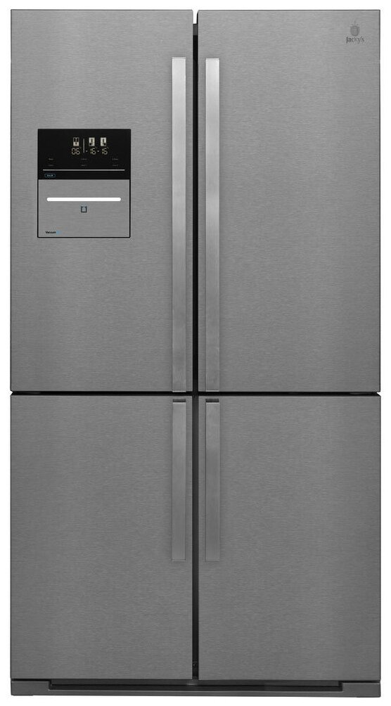Холодильник со встроенным вакуумматором Jacky's JR FI526V нерж. сталь - фотография № 1