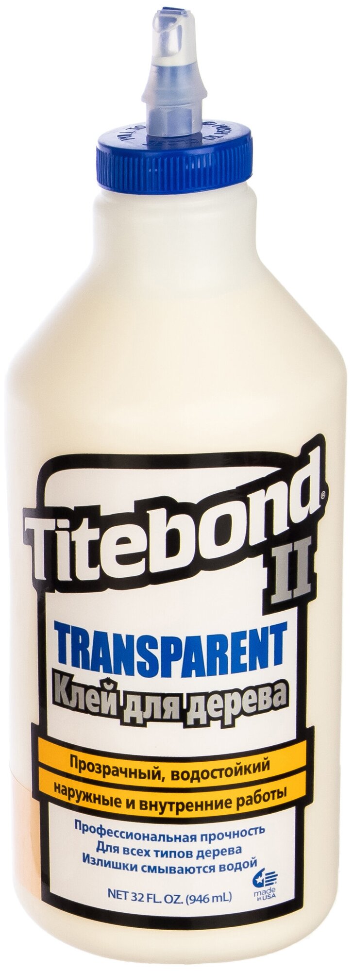   Titebond II Transparent Premium Wood Glue 0,946 