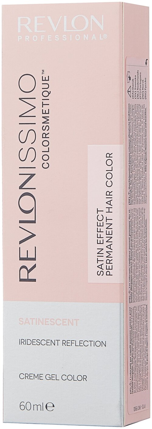 Revlon Professional Revlonissimo Colorsmetique Satinescent стойкая краска для волос, 102 дымчатое серебро