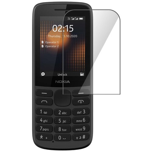 Гидрогелевая защитная плёнка для NOKIA 215 4G глянцевая, не стекло, на дисплей, для телефона гидрогелевая защитная плёнка для nokia 8000 4g глянцевая не стекло на дисплей для телефона