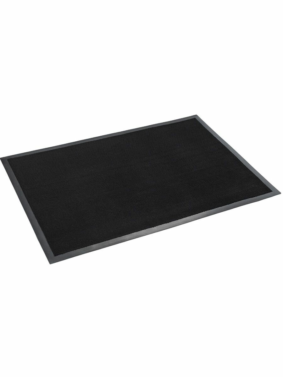 Придверный коврик РемоКолор Ребро, черный, 0.6 х 0.4 м - фотография № 5