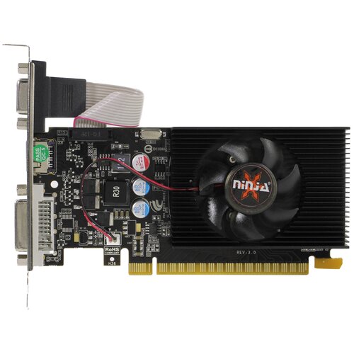 Видеокарта Sinotex Ninja GeForce GT 220 1GB (NL22NP013F), Retail видеокарта ninja gt240 pcie 96sp 1g 128bit ddr3 dvi hdmi crt