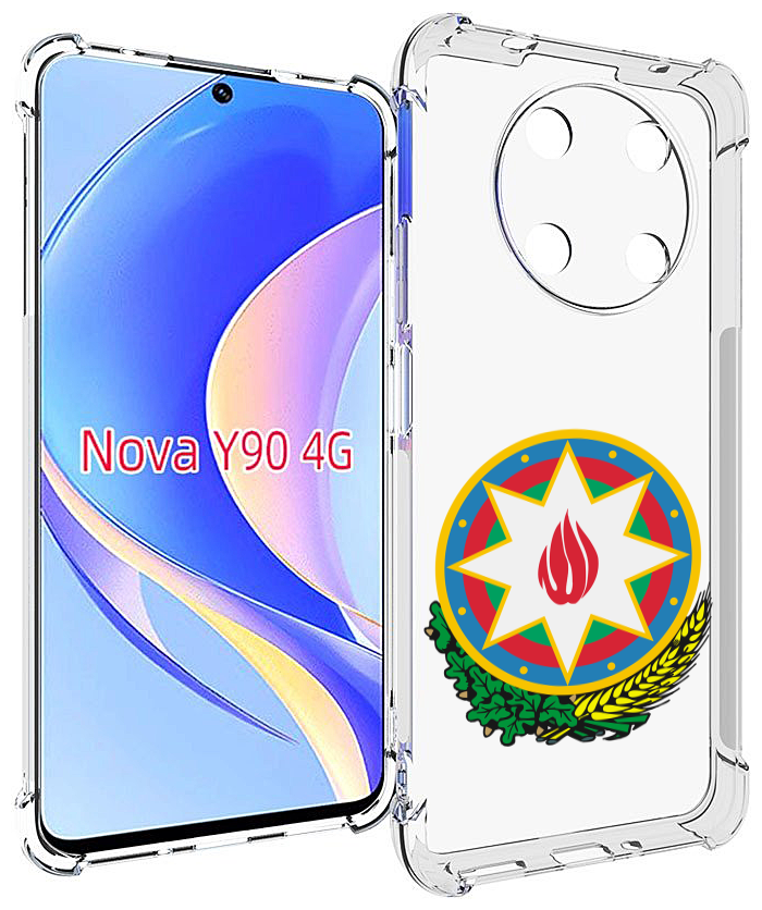 Чехол MyPads герб-азербайджан-2 для Huawei Nova Y90 (CTR-LX1) / Enjoy 50 Pro задняя-панель-накладка-бампер